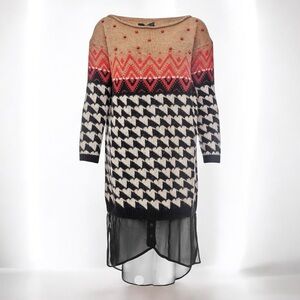 TwinSet Milano Designer Knit Dress Made in Italy by Simona Barbieri Size XS